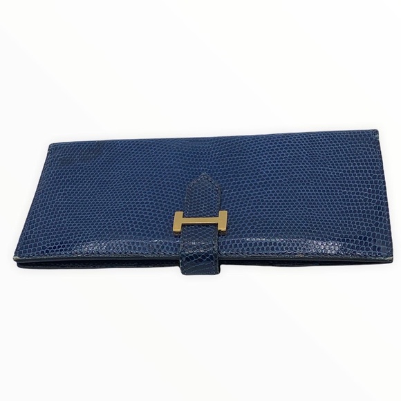 $1️⃣5️⃣0️⃣0️⃣HERMES Lizard Skin Bearn Wallet - Picture 5 of 10